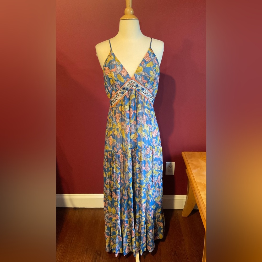 Verb vineyard tiered maxi dress sz 4 - Picture 5 of 11